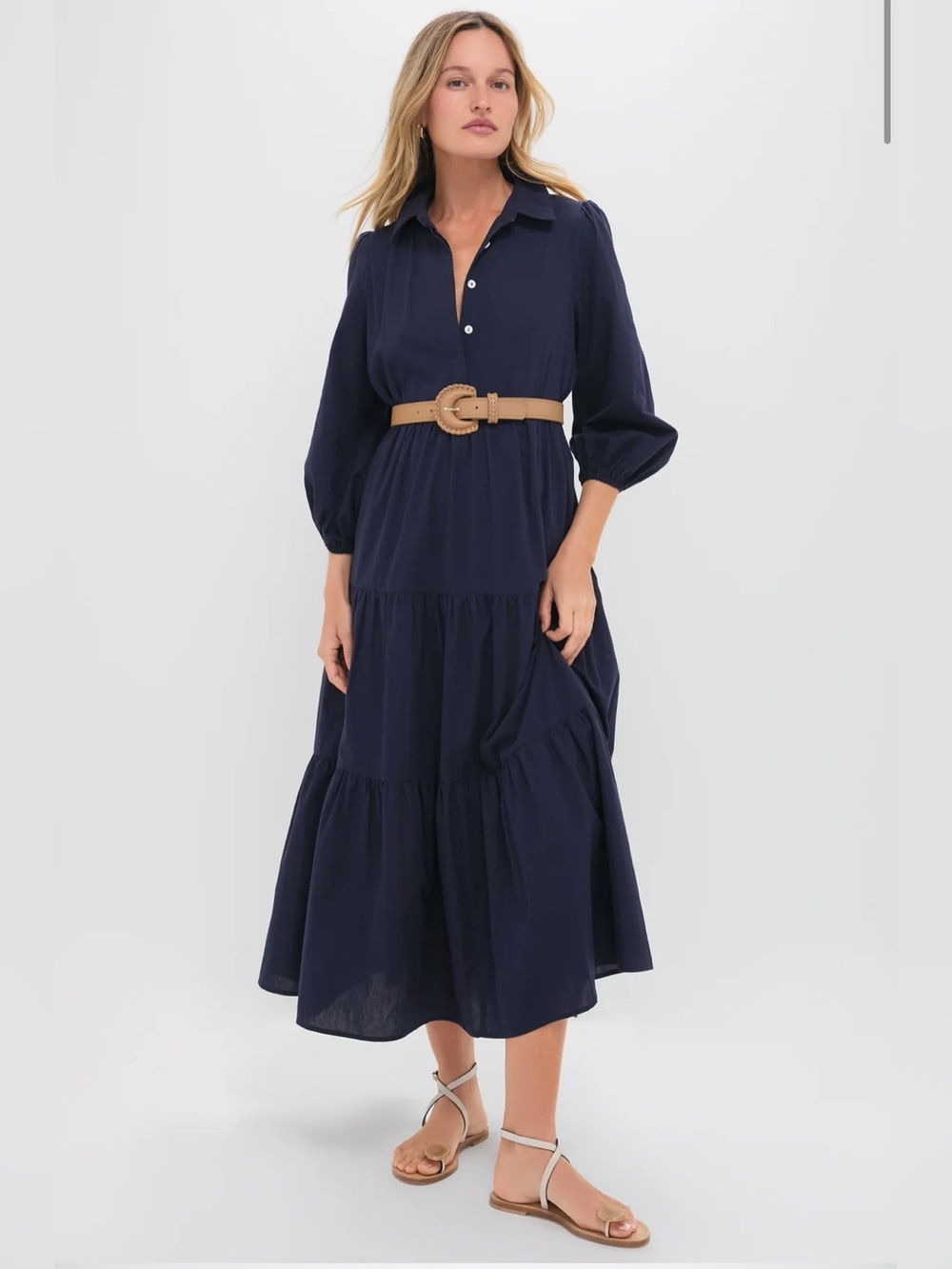 Tuckernuck Pomander Place Mable Maxi Dress Navy Size L